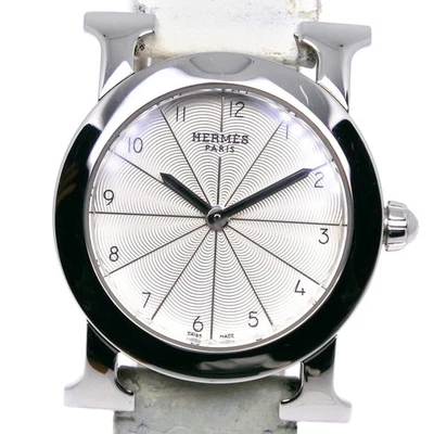HERMES HR1.210 Heure H watch Watches SilverDial Stainless Steel/Embossed L... — 第 1/4 张图片