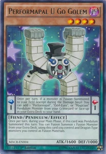 Performapal U Go Golem - MACR-EN004 - Rare - 1st Edition Near Mint Maximum Crisi - Picture 1 of 1