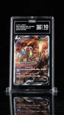 TAG 10 GEM MINT Japanese Pokemon 2022 Entei V 213/172 VSTAR Universe - s12a - Image 1 of 3