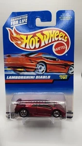 Hot Wheels 1998 Lamborghini Diablo Dark Red #781 1:64 Diecast NIP - Picture 1 of 2