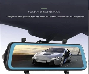 4K Spiegel Dash Cam 9,66" Rückspiegel Front- und Rückansicht Dual Kameras, Ni... - Bild 1 von 6