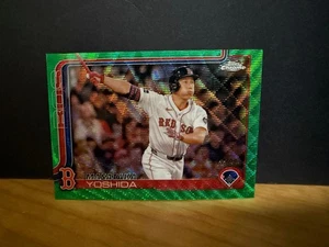 Masataka Yoshida 2025 Topps Chrome Green #141 Boston Red Sox 44/99 in Nice Shape - Picture 1 of 6