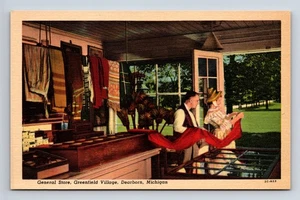 Innenraum Waterford Gemischtwarenladen Greenfield Dorf Dearborn Mi Postkarte - Bild 1 von 4