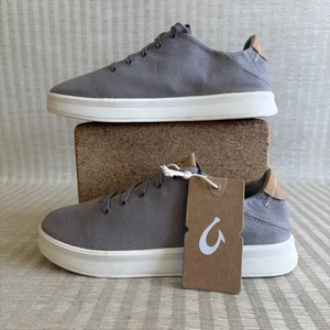 Olukai Ki'ihele Li Shoes Womens Size 8 Gray Fog Low Top Sneakers Casual Comfort - Picture 1 of 21