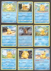 PSYDUCK Pokemon Card Collection Set of 9 NM English Cards Cute XY Misty's SM 151 - Picture 1 of 10
