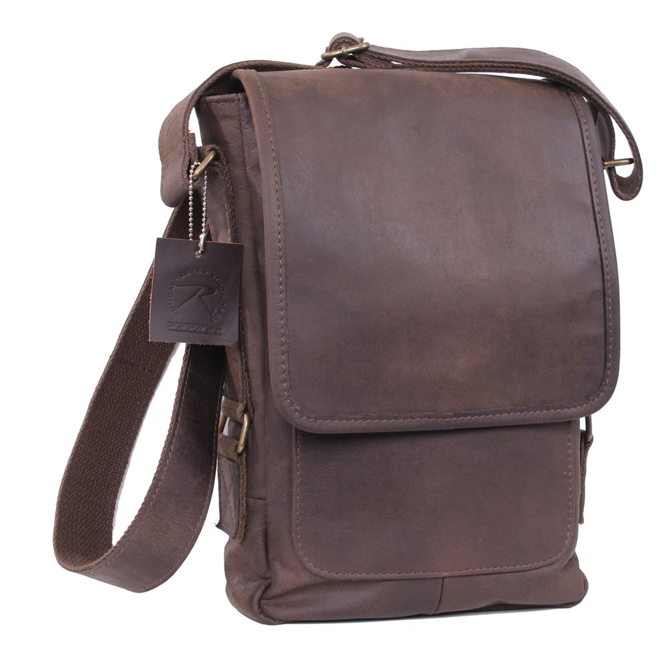 Rothco Tech Bag Military Brown Leather