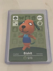 Biskit # 279 Animal Crossing Amiibo Card Horizons Series 3 MINT NEVER SCANNED! - Picture 1 of 1