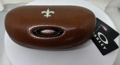 Nuevas gafas de sol Oakley NFL New Orleans Saints estuche rígido con cubierta. Foto 1 de 4