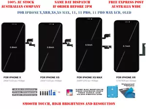 OLED LCD Screen Touch Digitizer Replacement for iPhone X XS XR 11 Pro Max XS Max - Picture 1 of 25