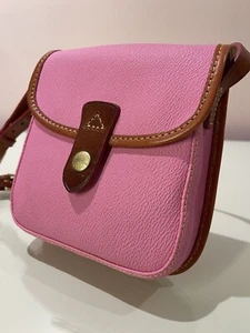 Dooney & Bourke EV364 Pink Pebbled Leather Snap Flap North South Crossbody NEW - Picture 1 of 15