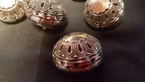 Trachtenknöpfe silber gewölbt metall 6 Stück - Bild 1 von 5