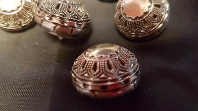 Trachtenknöpfe silber gewölbt metall 6 Stück - Bild 1 von 4