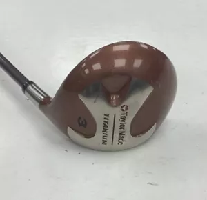 TAYLORMADE TITANIUM 3 FAIRWAY WOOD(BUBBLE SHAFT 90G STIFF FLEX GRAPHITE SHAFT) - Picture 1 of 5