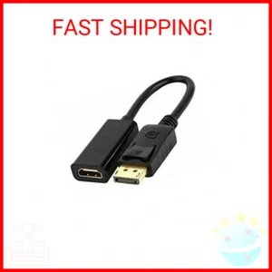 Display Port to HDMI Male Female Adapter Converter Cable DisplayPort DP to HDMI - Picture 1 of 2
