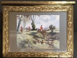 Fox Hunt Hunting Brass Magazine Or Other Storage Box - Picture 1 of 10
