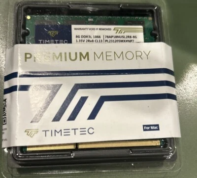 Timetec 32GB KIT(4x8GB) DDR3L / DDR3 1866MHz (DDR3L-1600) PC3L-12800 / PC3-12800 - Image 1 of 2