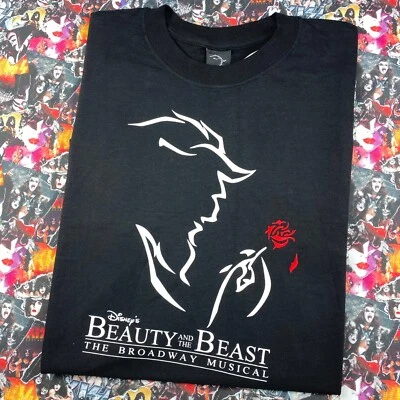 Camiseta Gráfica Musical De Colección Disney La Bella y la Bestia Nueva Con Etiquetas Talla XL  Foto 1 de 4