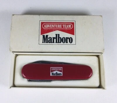 Cuchillo Victorinox Swiss Army Marlboro Oficial Inoxidable Suisse con Caja Hecho en Suiza Foto 1 de 4