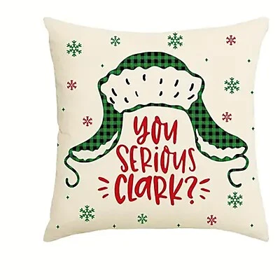 Primo de vacaciones de Navidad Eddie You Serious Clark? Funda de almohada Griswold 18"x18" Foto 1 de 4