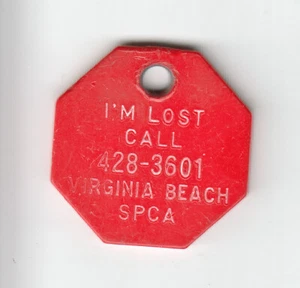 UNDATED VIRGINIA BEACH (VIRGINIA) DOG OWNER'S TAG #7763 - Picture 1 of 2