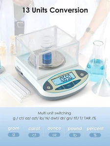 Lab Digital Scales 0.01G Precision Analytical Electronic Balance Jewelry Scal... - Picture 1 of 12