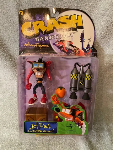 ReSaurus Crash Bandicoot Series 1 Jet Pack Crash SEALED NEW Action Figure *READ* Cover
