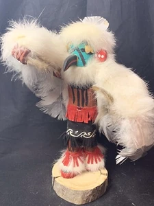Vintage Native American Kachina Doll Eagle Dancer Signed By artist 8.5” - Picture 1 of 5