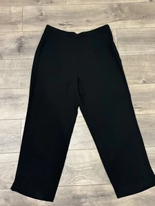 R&M Richards Pants Womens 14P Petite Black Made in USA - Picture 1 of 10