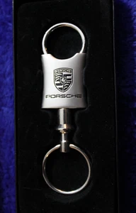 NIB Dealer Promo Porsche Key Ring Key Chain Accessory Crest Fob Ft Myers - Picture 1 of 6