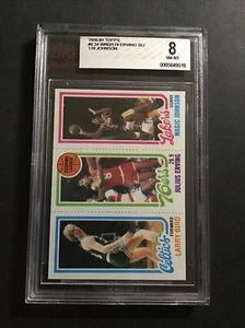 1980-81 Topps Magic Johnson Larry Bird Julius Erving ROOKIE BVG 8 NM-MT u156 - Picture 1 of 5