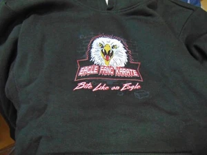 Eagle Fang Karate Kid Cobra Kai YOUTH Medium Black Hoodie Sweatshirt  CHAMPION - Picture 1 of 2