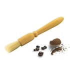 Coffee Grinder Brush Natural Bristles Wooden Handle8876