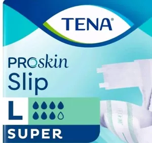 10 x Individual Tena Slip Adult Nappies. Pro Skin Large Super.    AB/DL Aware. - Picture 1 of 5
