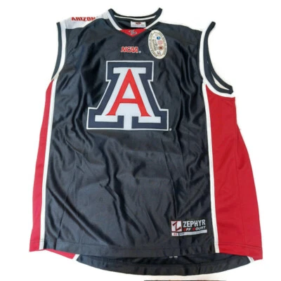 Camiseta deportiva de baloncesto Zephyr para hombre talla 44 NCAA Arizona Wildcats fuera de la cancha azul Foto 1 de 4