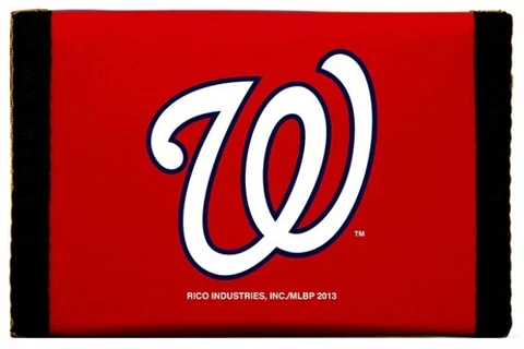 Washington Nationals Nylon Trifold Wallet Cover