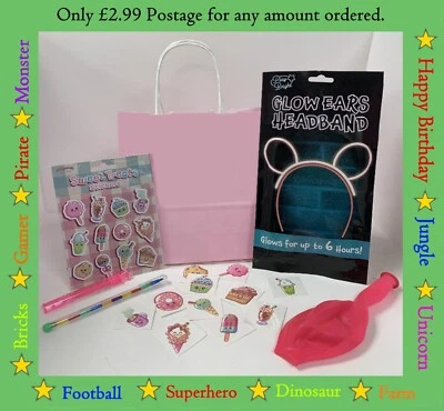 SWEET TREATS Bolsas de Fiesta Precargadas - Niñas Lindas Preparadas Rellenos de Regalo de Cumpleaños Foto 1 de 4