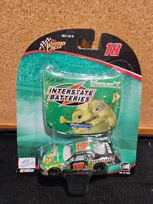 BOBBY LABONTE #18 SHREK 2  1/64 Scale NASCAR Winners Circle Diecast w/hood - Image 1 of 3
