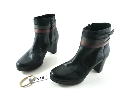 OTTO KERN Absatz Boots Damen Stiefeletten Stiefel EUR 37 E1 116 - Imagem 1 de 4