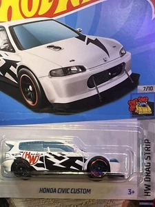 Hot Wheels Honda Civic Custom White Diecast Sealed NM Condition - Picture 1 of 6