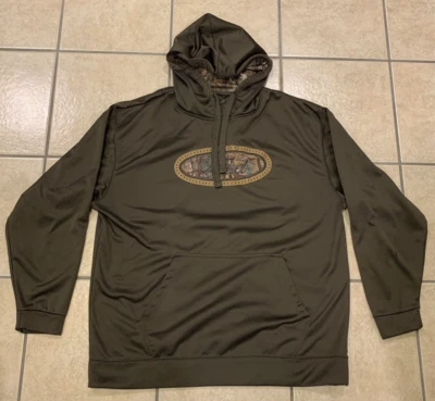 Men's Medium Realtree Xtra Camouflage Hooded Brown Ford Pullover Sweatshirt - Image 1 of 4