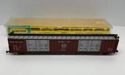 N Minitrix Hi Cube Cushion Box Car Railroad Train #3314 Missouri Pacific #272004 - Image 1 of 4