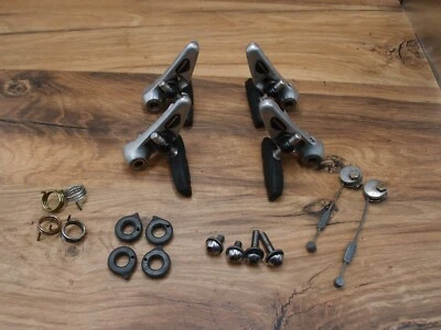 1991 MTB cantilevers brakes Shimano Deore XT BR-M734 VIA Japan Kool Stop pads - Image 1 of 4