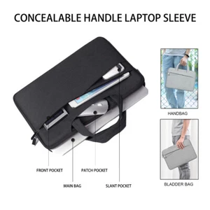 Waterproof Laptop Sleeve Carry Case Cover bag MacBook Pro Air Dell HP 13"15"16" - Picture 1 of 15