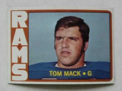 1972 Topps Football #337 Tom Mack Rams MINT - - Image 1 of 2
