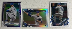 Brady Singer 3 Card Lot. Kansas City Royals. Numbered. Chrome. Rookie. /250. - Picture 1 of 1