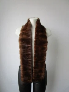 Men's Showroom New   Pastel Mink Fur Wrap Scarf   Men - Picture 1 of 4