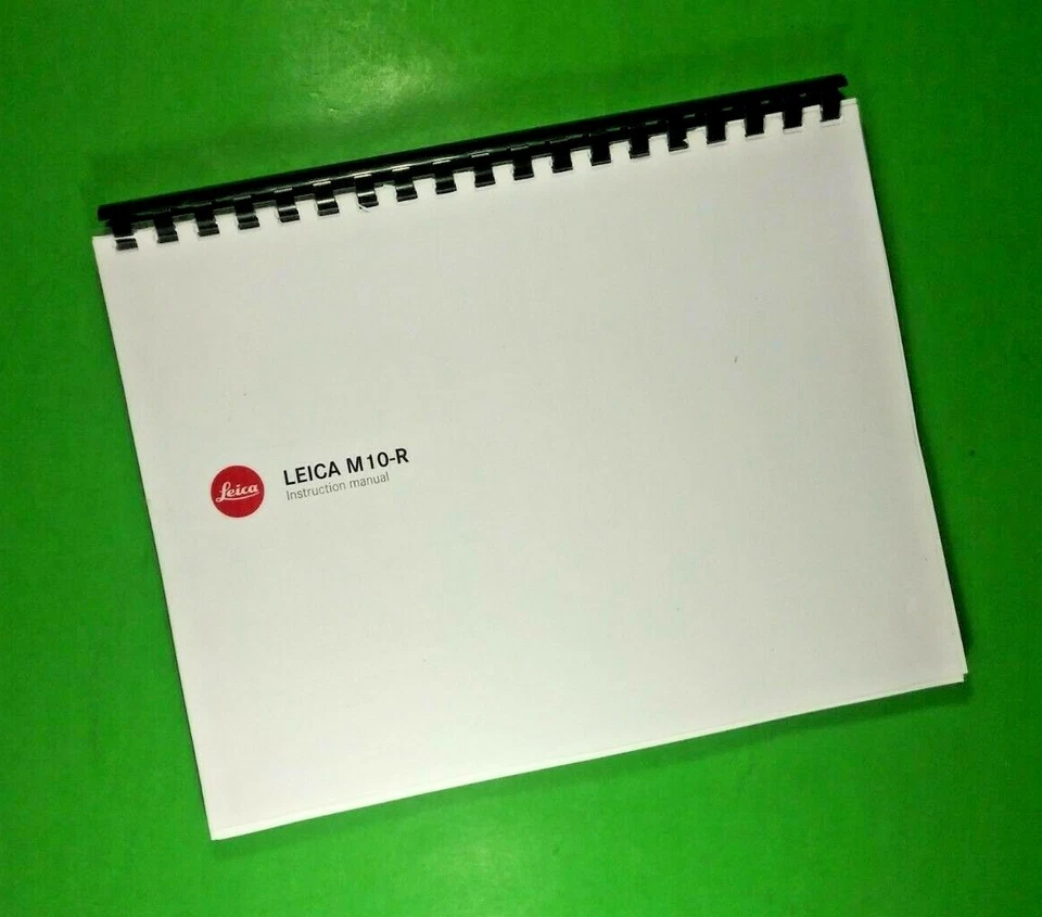 Manual del propietario para cámara Leica M10-R 146 páginas ¡con cubiertas transparentes! Foto 1 de 1
