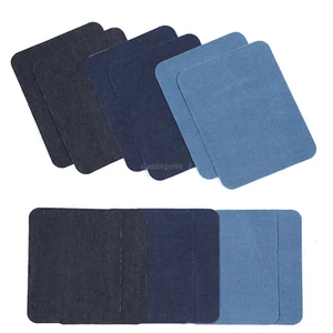 12PCS Assorted Iron On Denim Fabric Mending Patches Repair Kits Denim Jeans HOT - Picture 1 of 14