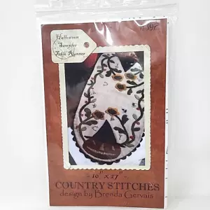 Country Stitches Brenda Gervais Halloween Sampler Tischläufer Muster - Bild 1 von 4