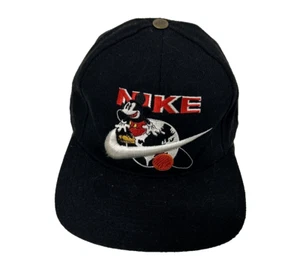 De colección Años 90 Raro Nike Mickey Mouse Disney Snapback Sombrero Gorra Mezcla de Lana Corea - Imagen 1 de 13